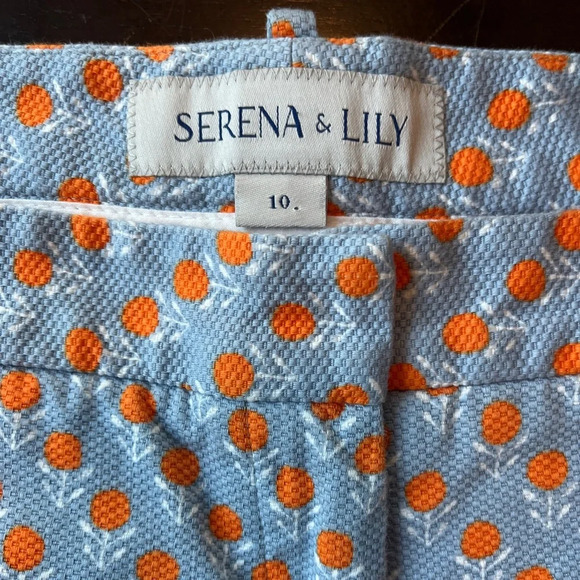 Serena & Lily Bold Floral Print Women’s Khaki Pants, Pockets, 10 (runs small) - Picture 5 of 9